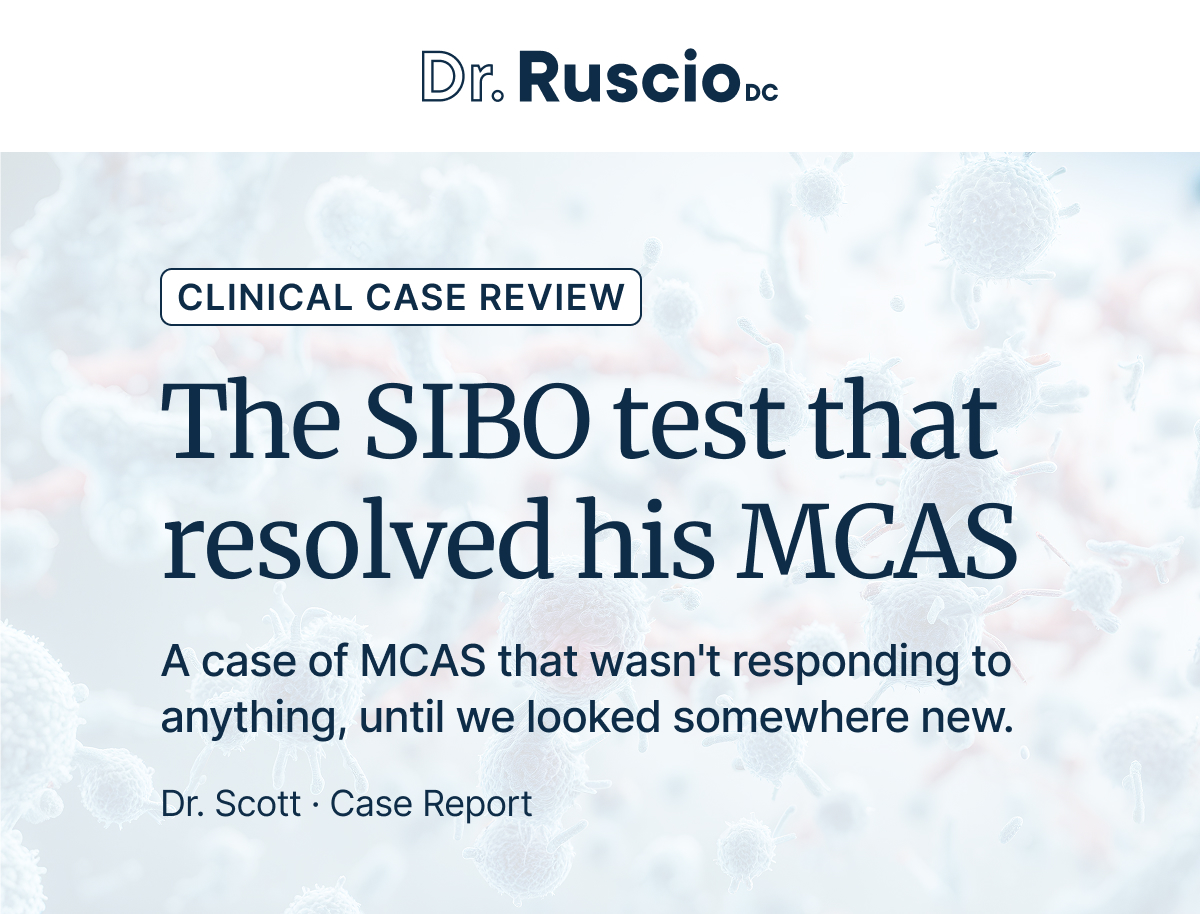 Treating the gut can resolve chronic MCAS & Histamine Intolerance