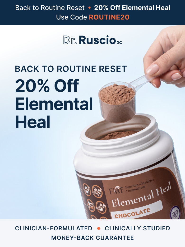 BACK TO ROUTINE RESET. 20% Off Elemental Heal