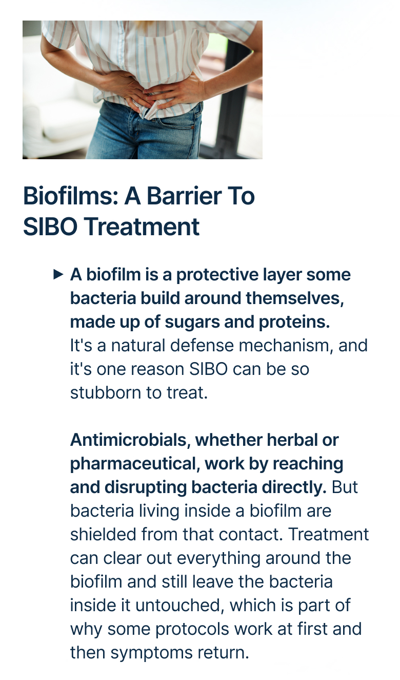 Biofilms: A Barrier To SIBO Treatment