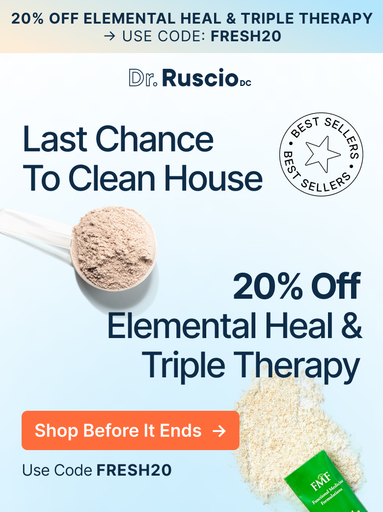 Last Chance To Clean House. 20% Off Elemental Heal & Triple Therapy.