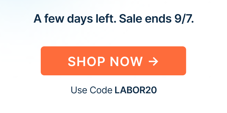 A few days left. Sale ends 9/7.