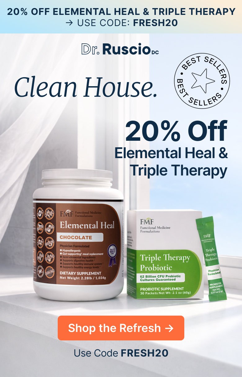 Clean House. 20% Off Elemental Heal & Triple Therapy