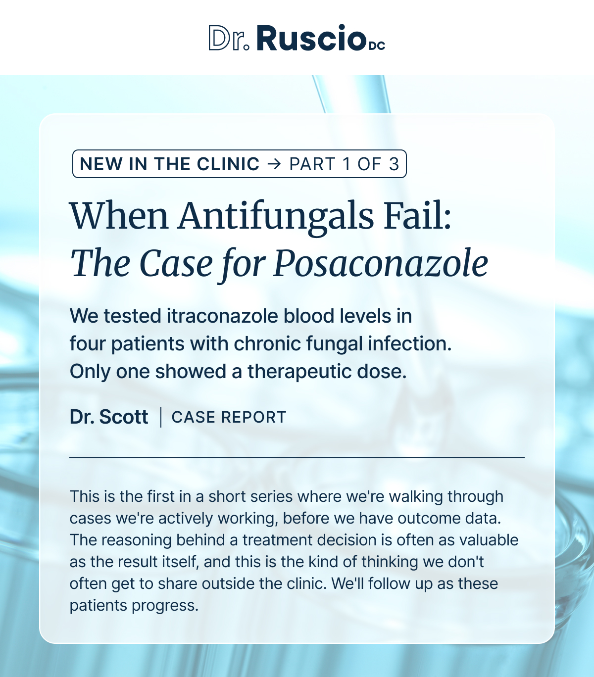 When Antifungals Fail: The Case for Posaconazole