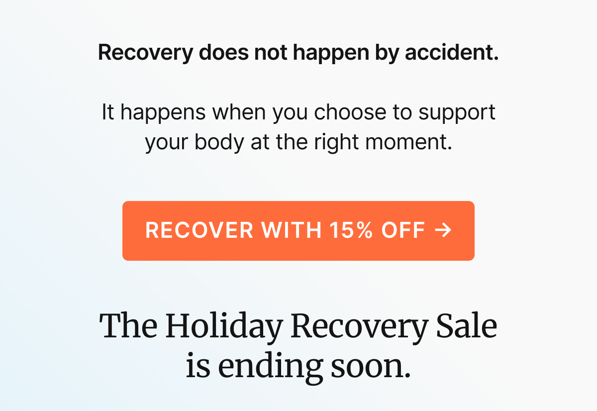 Recover with 15% Off →