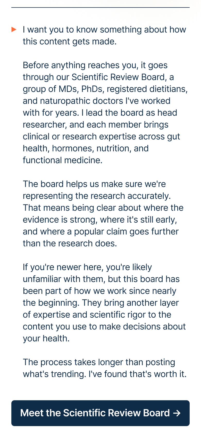 Meet the Scientific Review Board