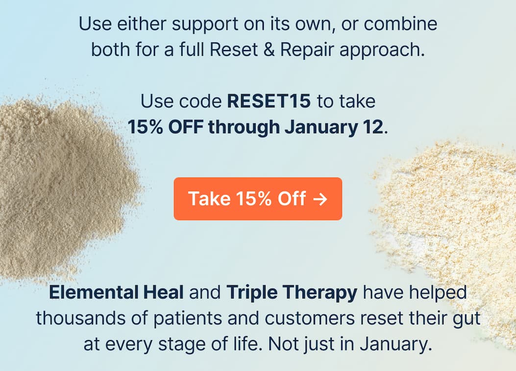 Use code RESET15 to take 15% OFF through January 12.