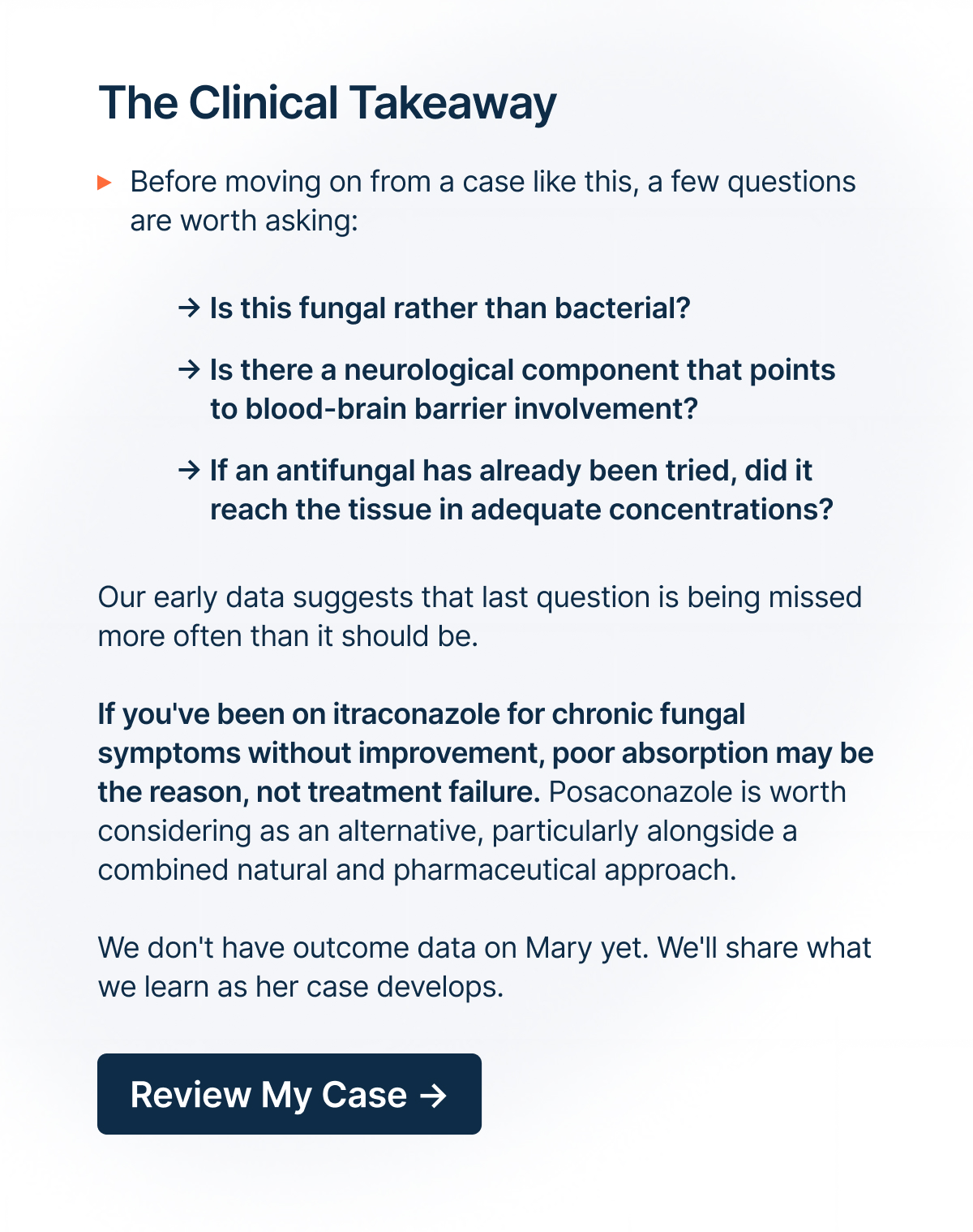 The Clinical Takeaway