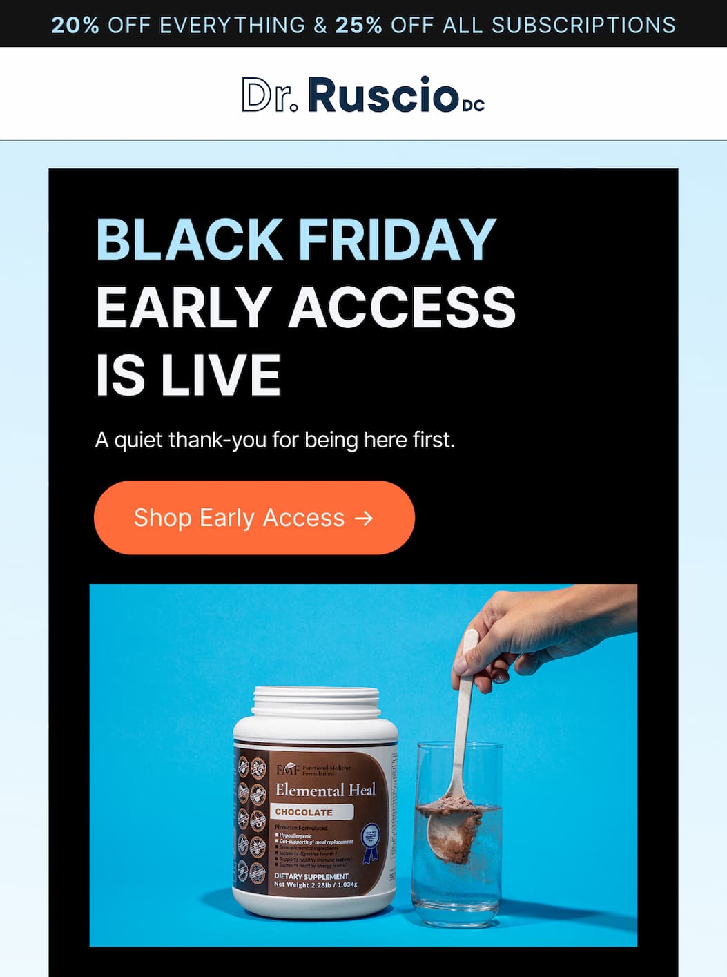 Black Friday Early Access is Live