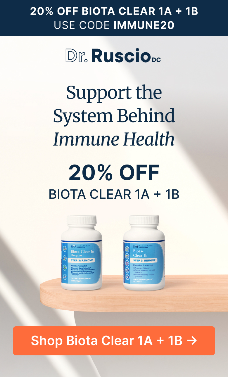 Support the System Behind Immune Health. 20% off Biota Clear 1a + 1b