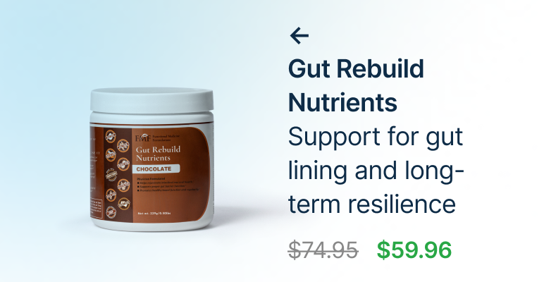 Gut Rebuild Nutrients Support for gut lining and long-term resilience
