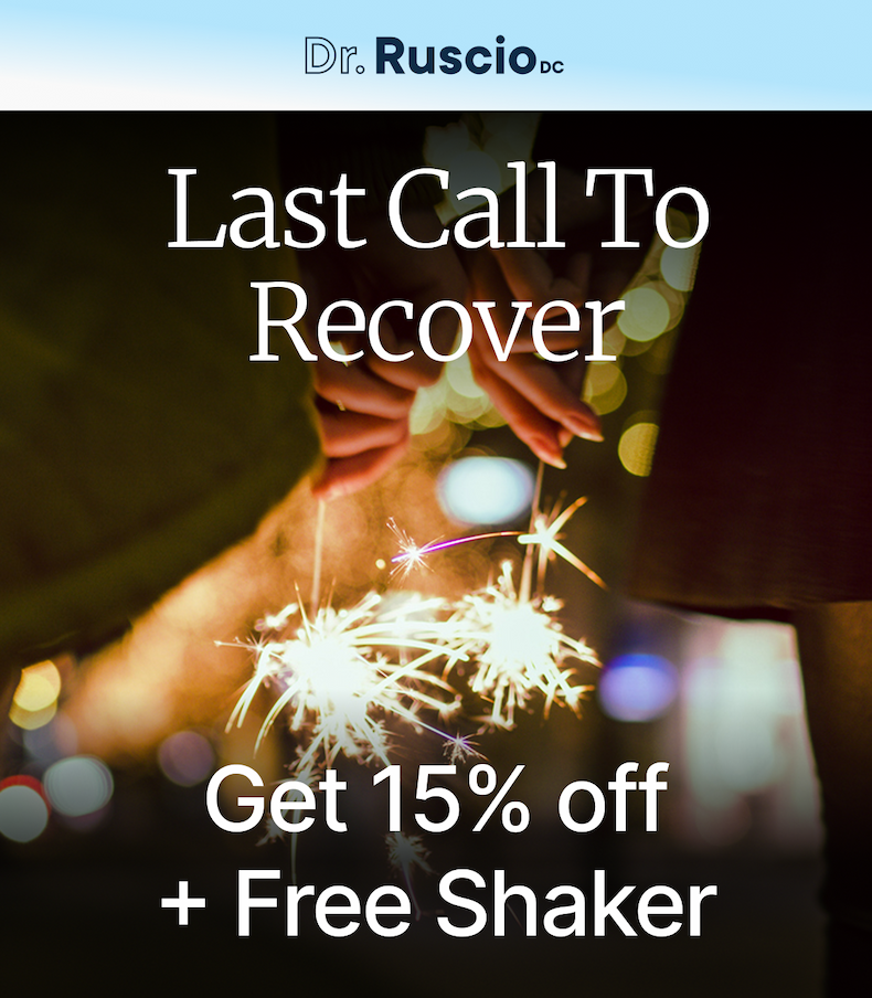 Last Call To Recover. Get 15% off + Free Shaker