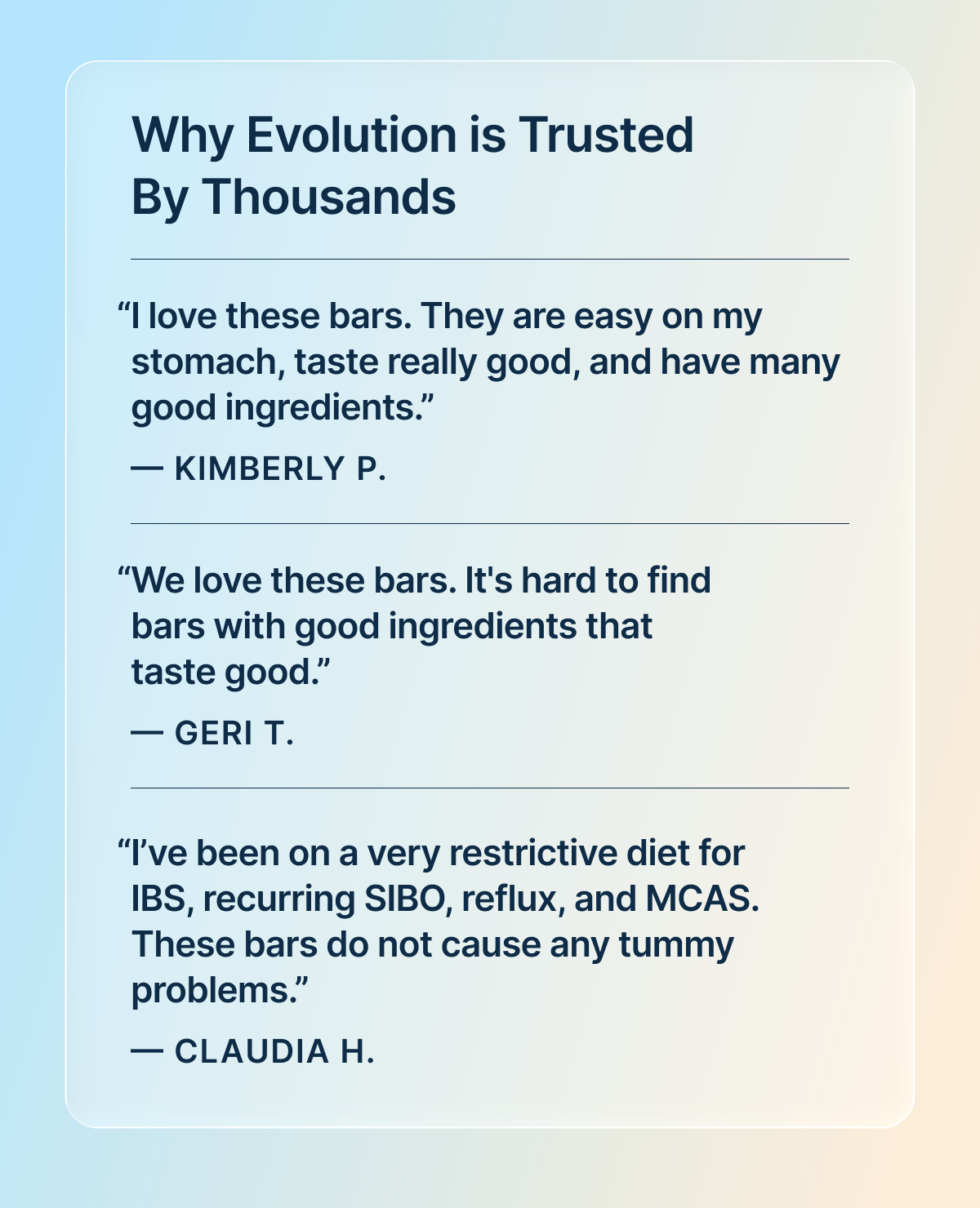 Why Evolution is Trusted By Thousands