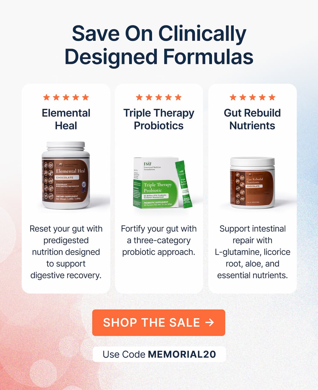 Save On Clinically Designed Formulas