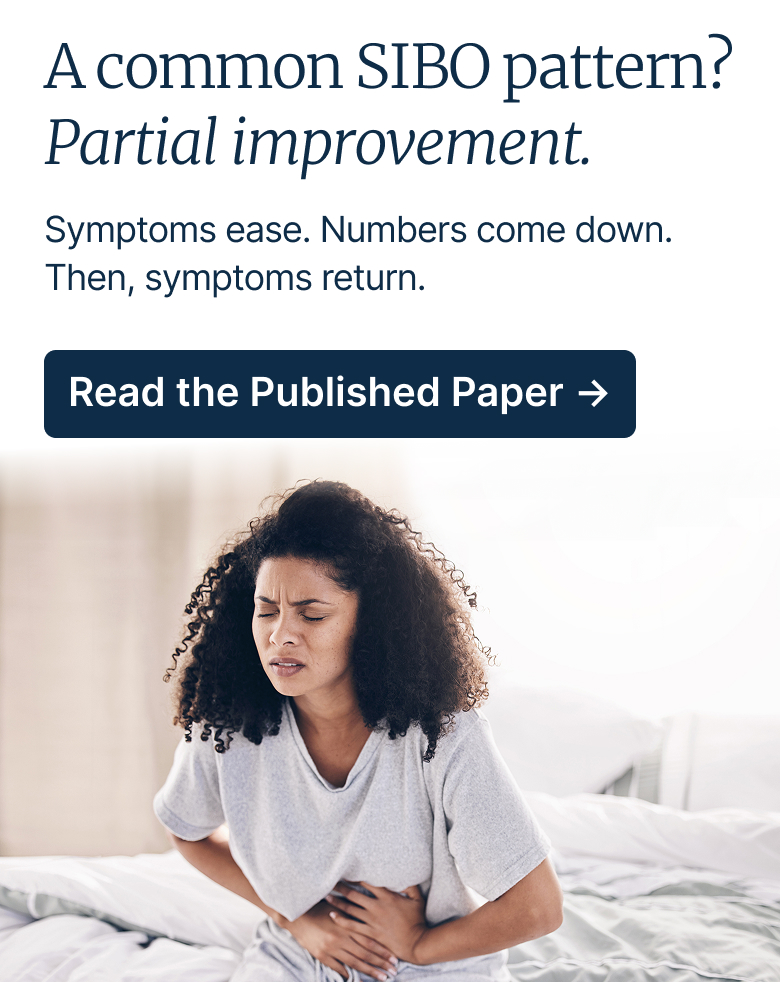 A common SIBO pattern? Partial improvement.