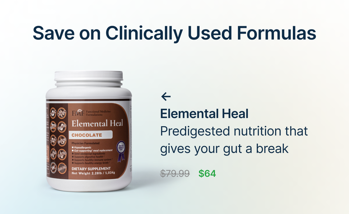 Elemental Heal Predigested nutrition that gives your gut a break