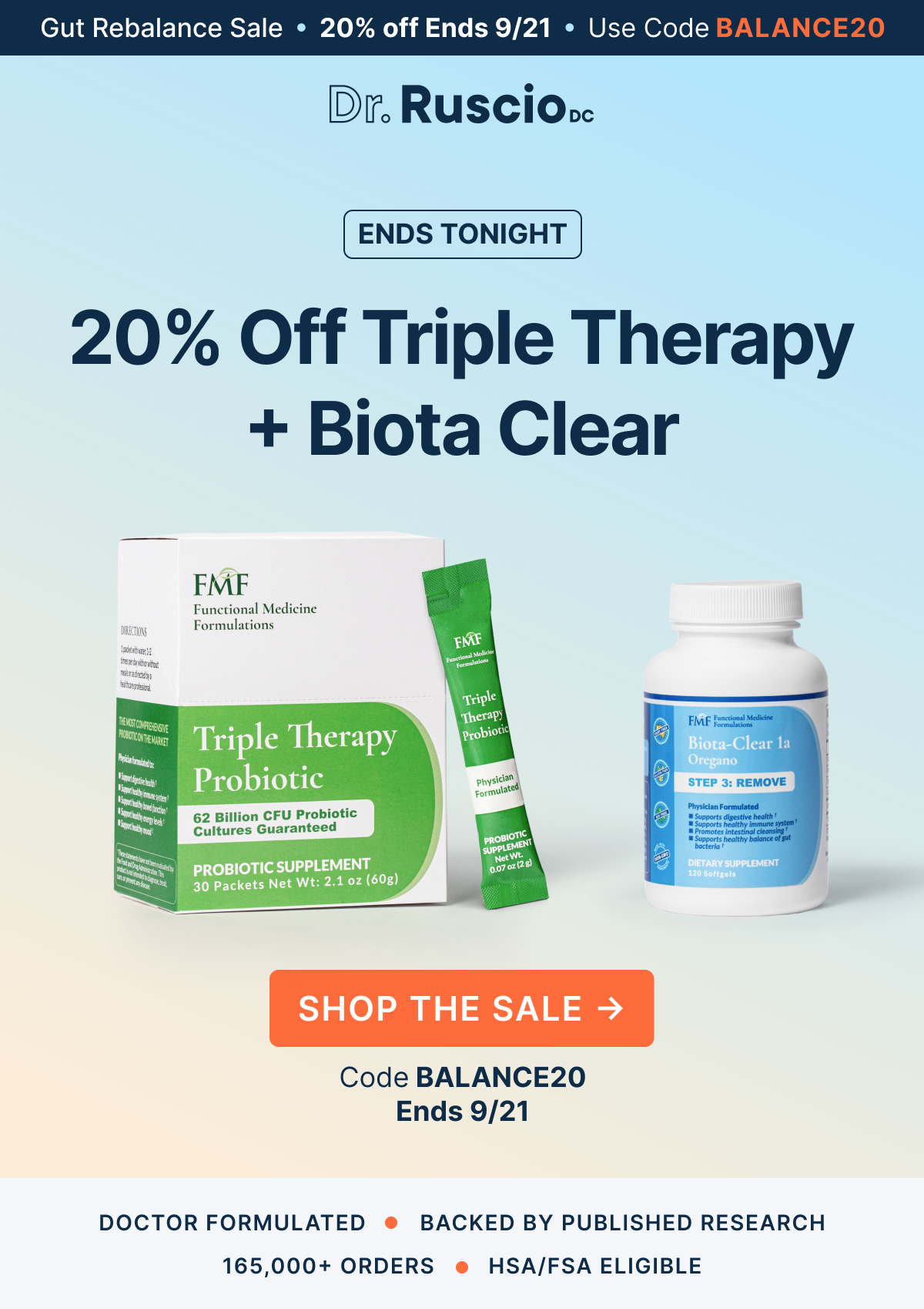 20% Off Triple Therapy + Biota Clear