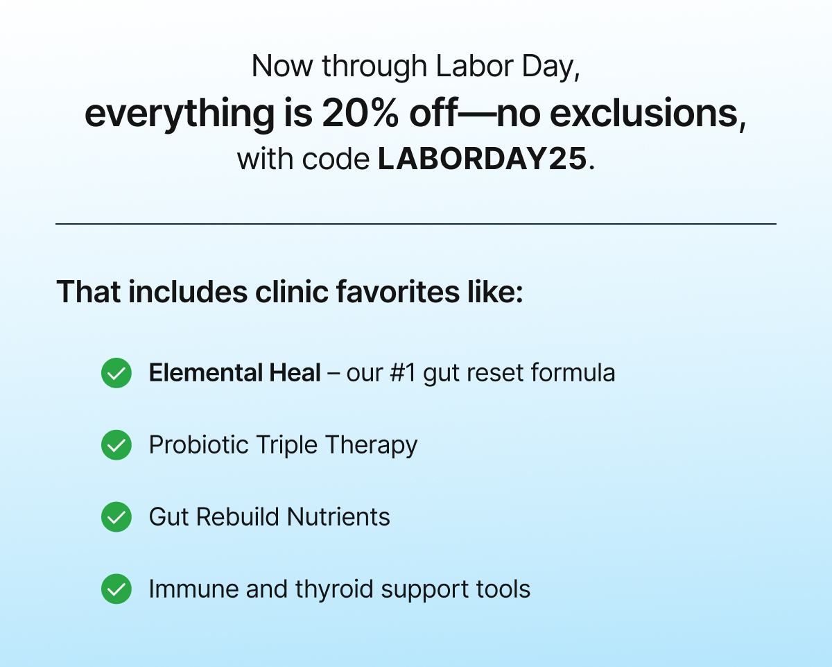 Everything is 20% off