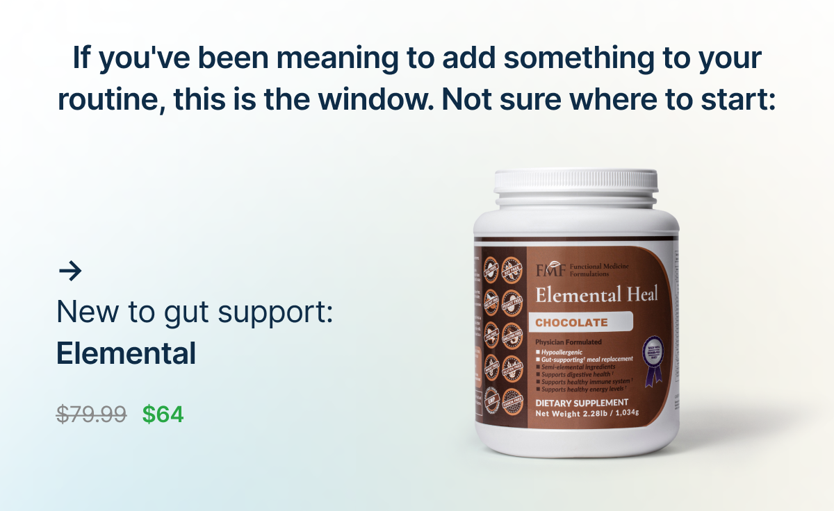 New to gut support: Elemental