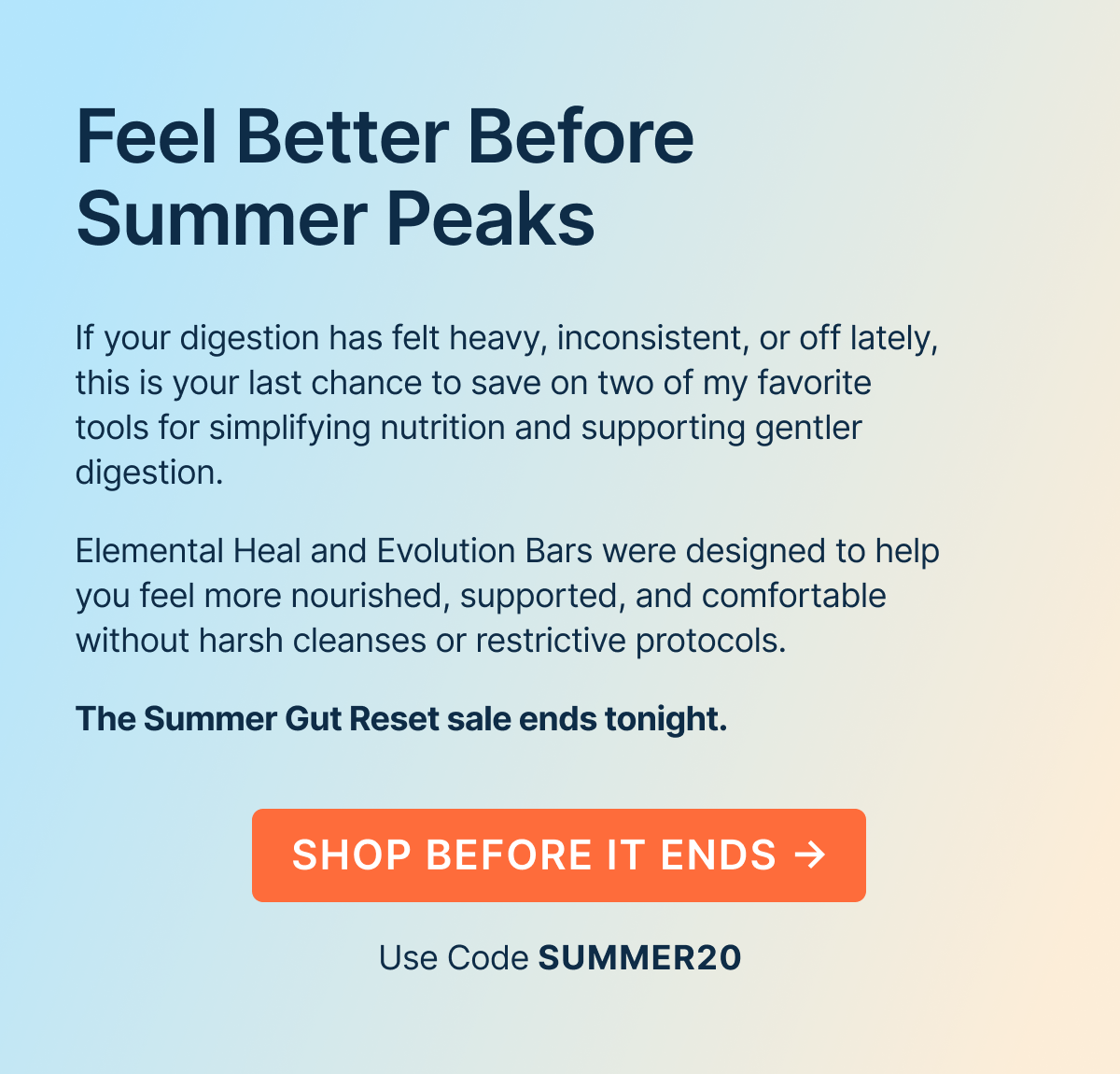 Feel Better Before Summer Peaks