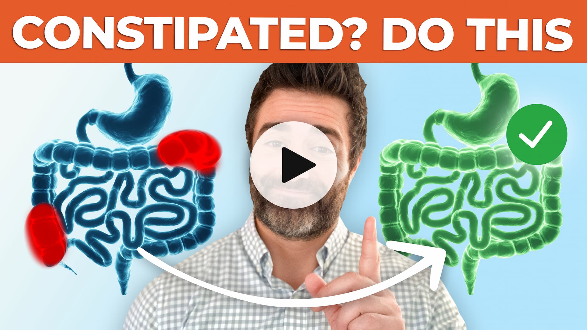 Video still from podcast titled, "4 Causes of Constipation & Most Effective Solutions (2025 Updates)" with link to watch on YouTube