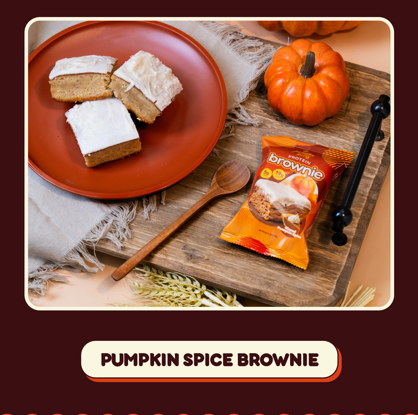 pumpkin spice brownie