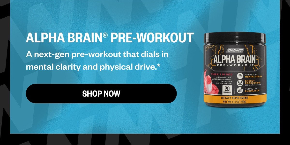 Shop Alpha BRAIN® Pre-Workout