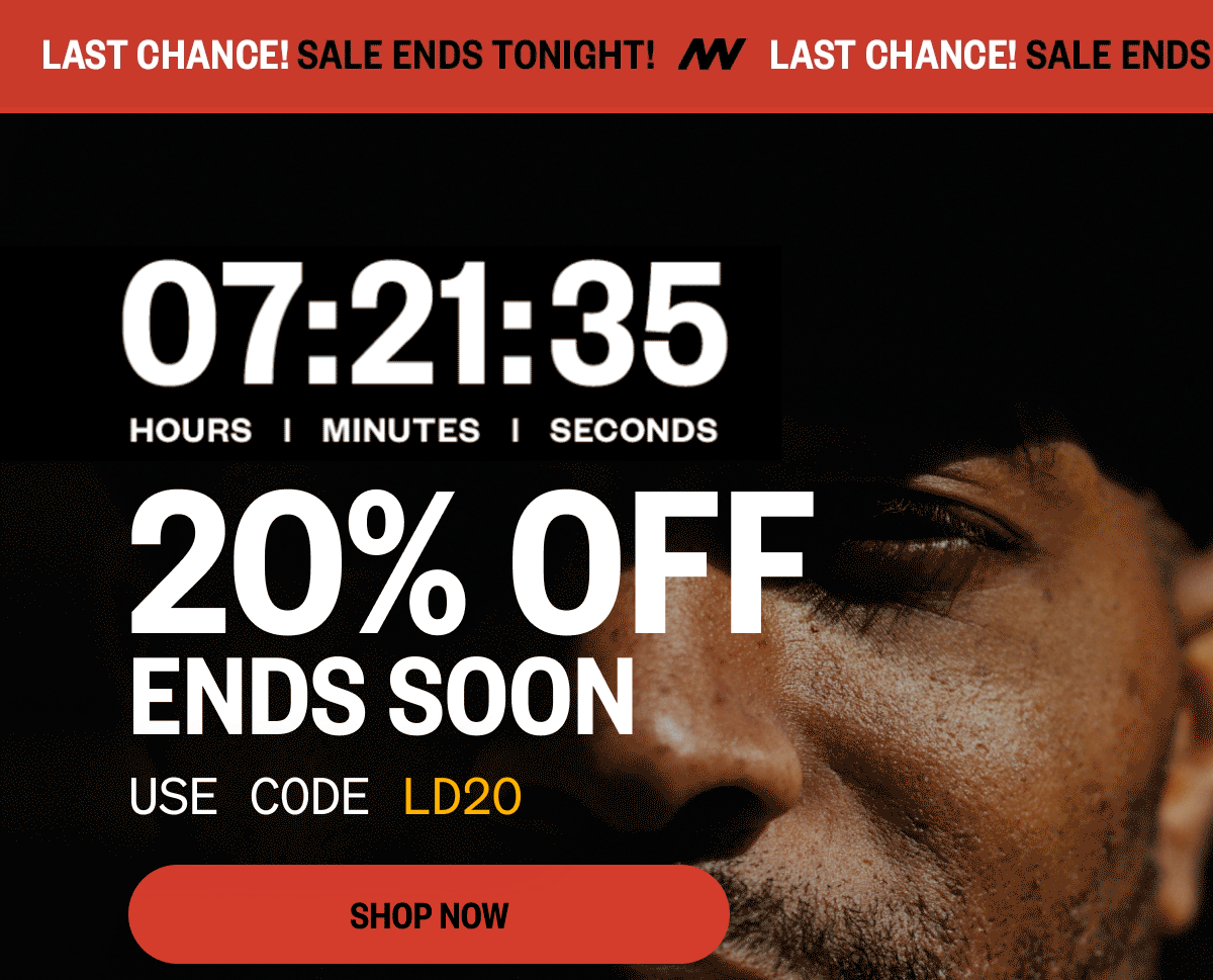 SALE ENDS SOON - Use code LD20