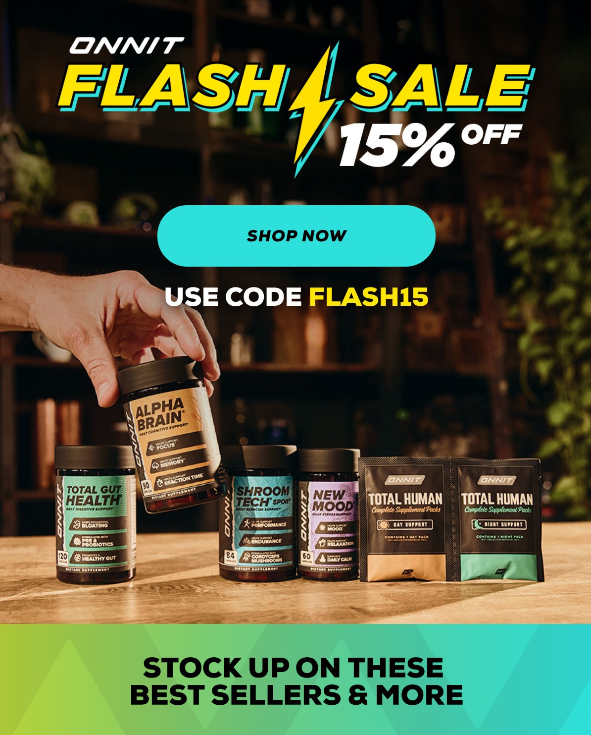 Flash Sale 15% OFF SITEWIDE For Limited Time