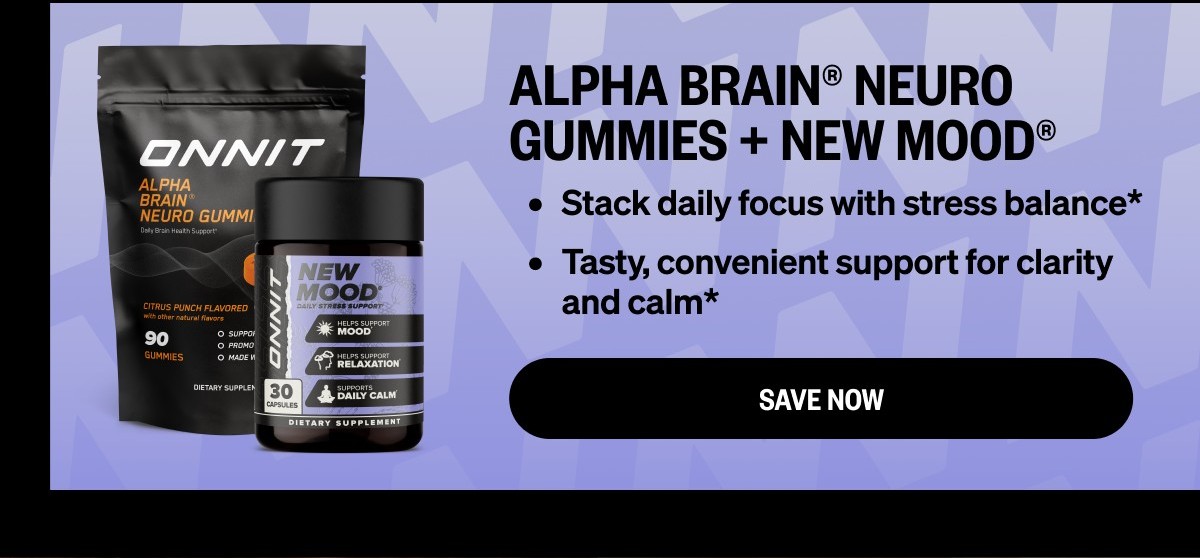 Alpha BRAIN® Neuro Gummies + New MOOD®