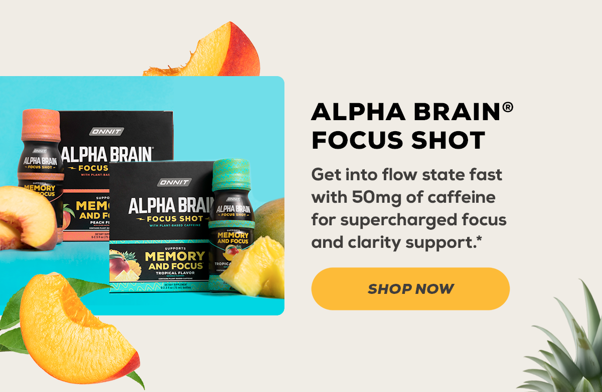 Shop Now Alpha brain Focus Shot
