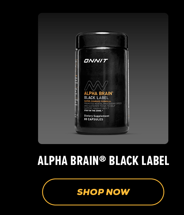 Alpha Brain Black Label