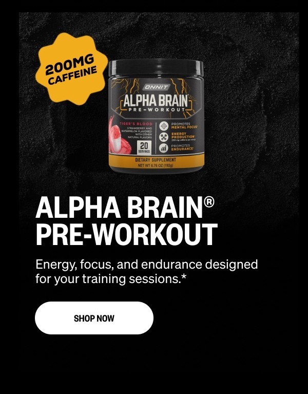 Shop Alpha BRAIN® Pre-Workout