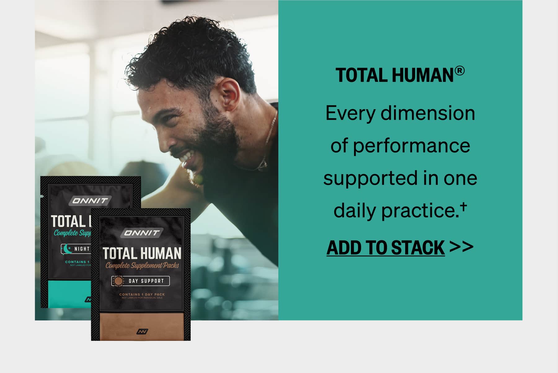 TOTAL HUMAN® Every dimension of performance supported in one daily practice.†  ADD TO STACK >>