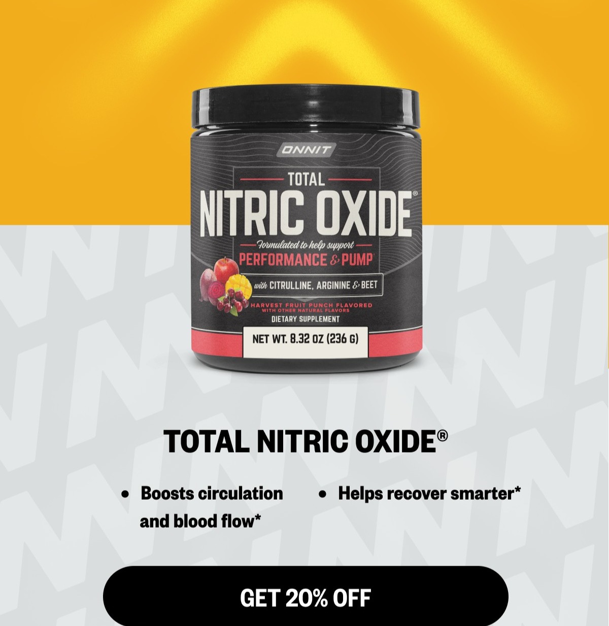 20% OFF Total Nitric Oxide