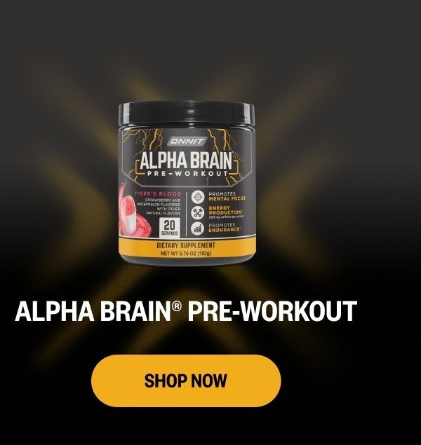 Shop Alpha BRAIN® Pre-Workout