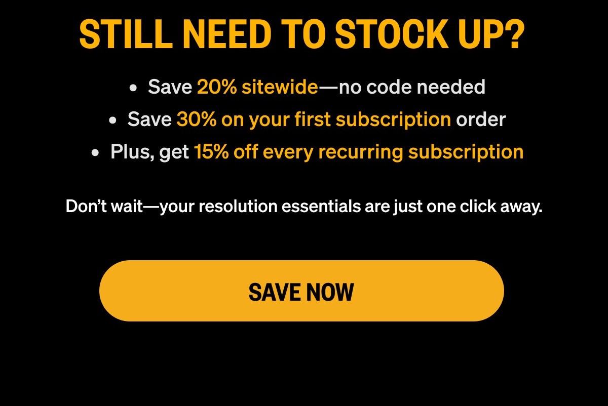 FINAL HOURS | 20% OFF SITEWIDE