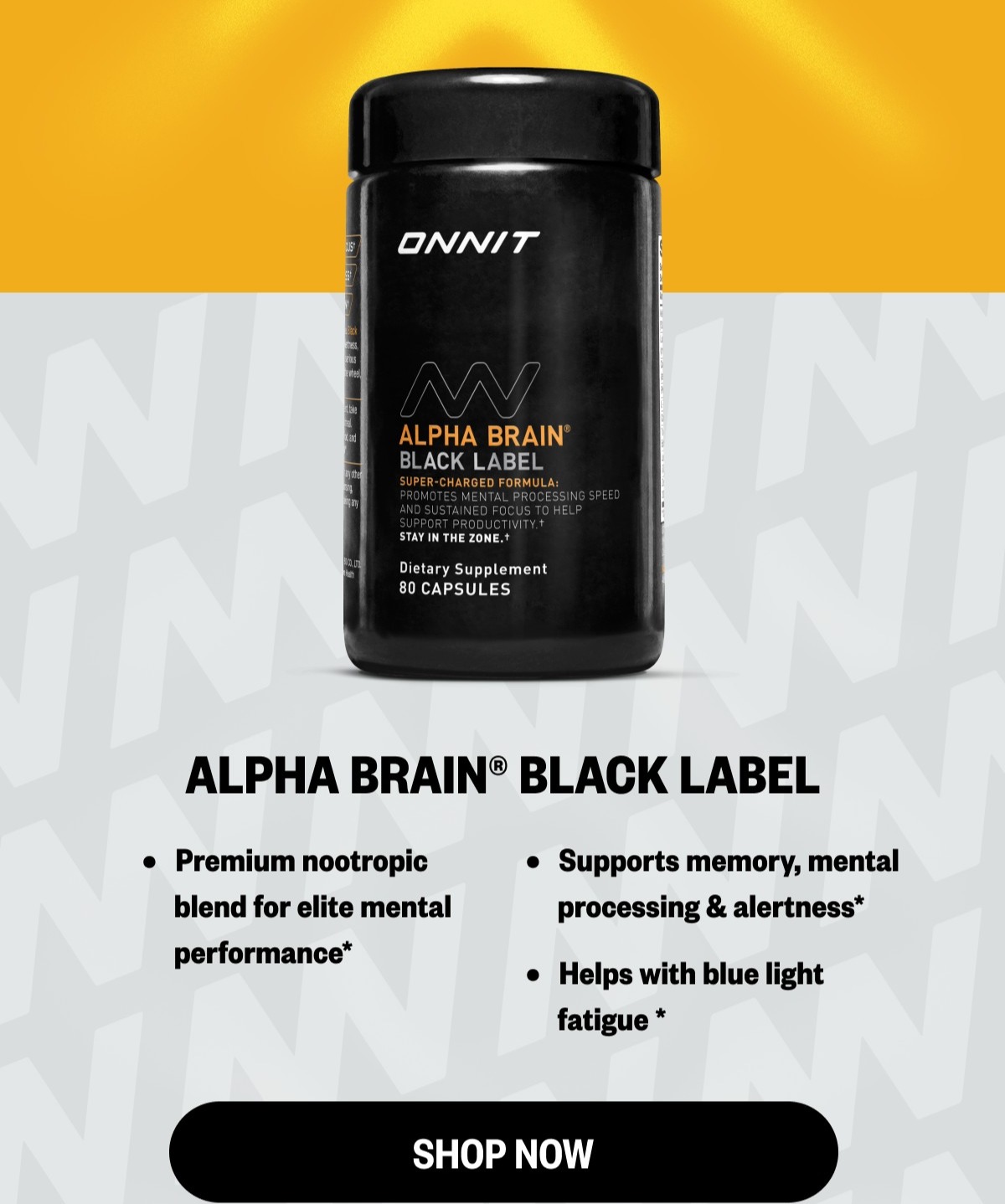 Shop Alpha BRAIN® Black Label