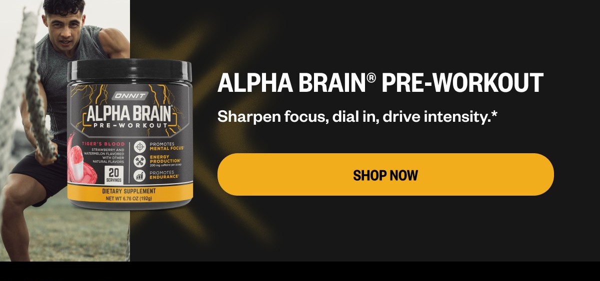 Shop Alpha BRAIN® Pre-Workout
