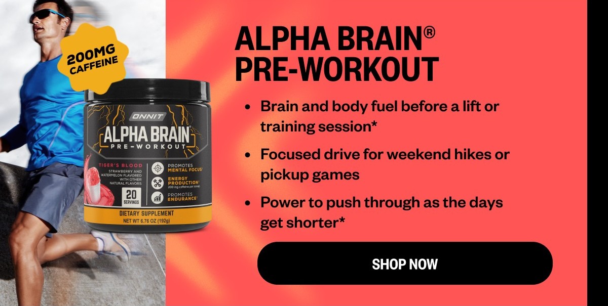 Shop Alpha BRAIN® Pre-Workout