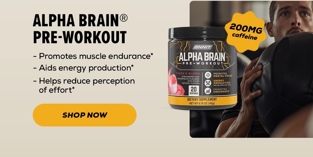 Alpha BRAIN® Pre-Workout Alpha BRAIN® Pre-Workout