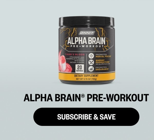Shop Alpha BRAIN® Pre-Workout