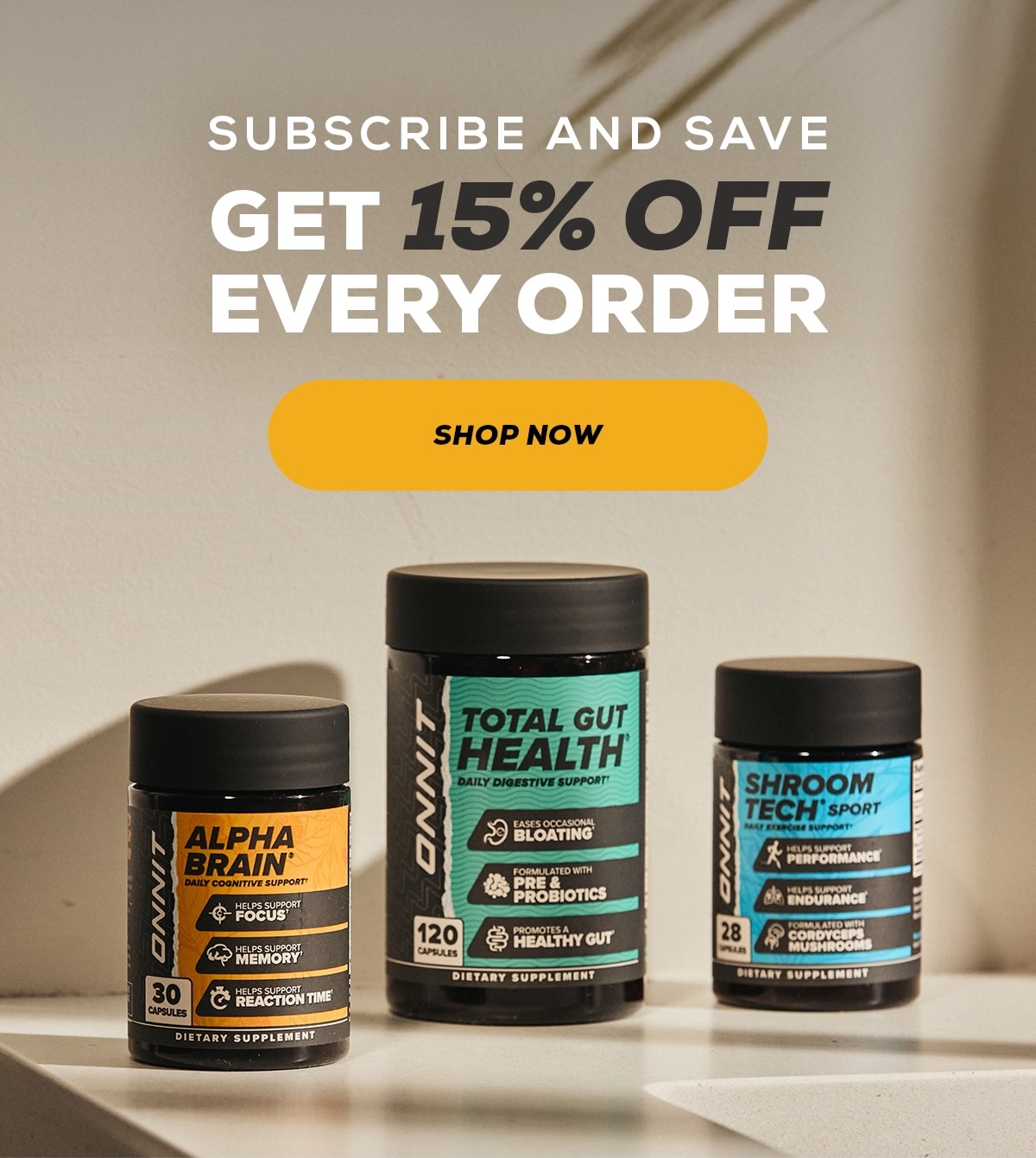 Get 15% Off Every Order