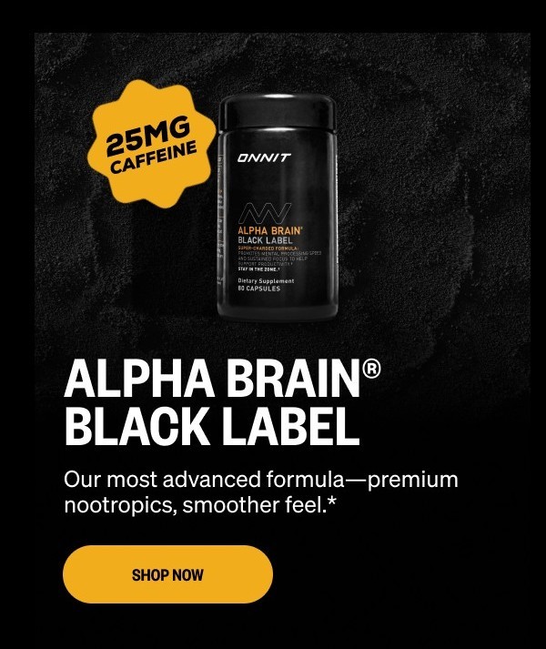 Shop Alpha BRAIN® Black Label