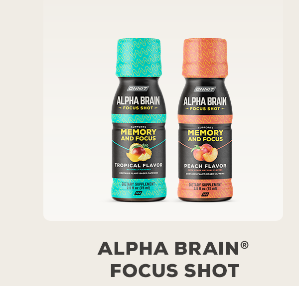 Alpha Brain Focus Shot