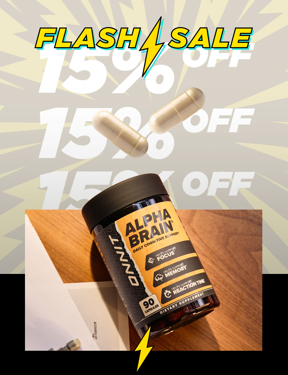 Flash Sale 15% OFF SITEWIDE For Limited Time