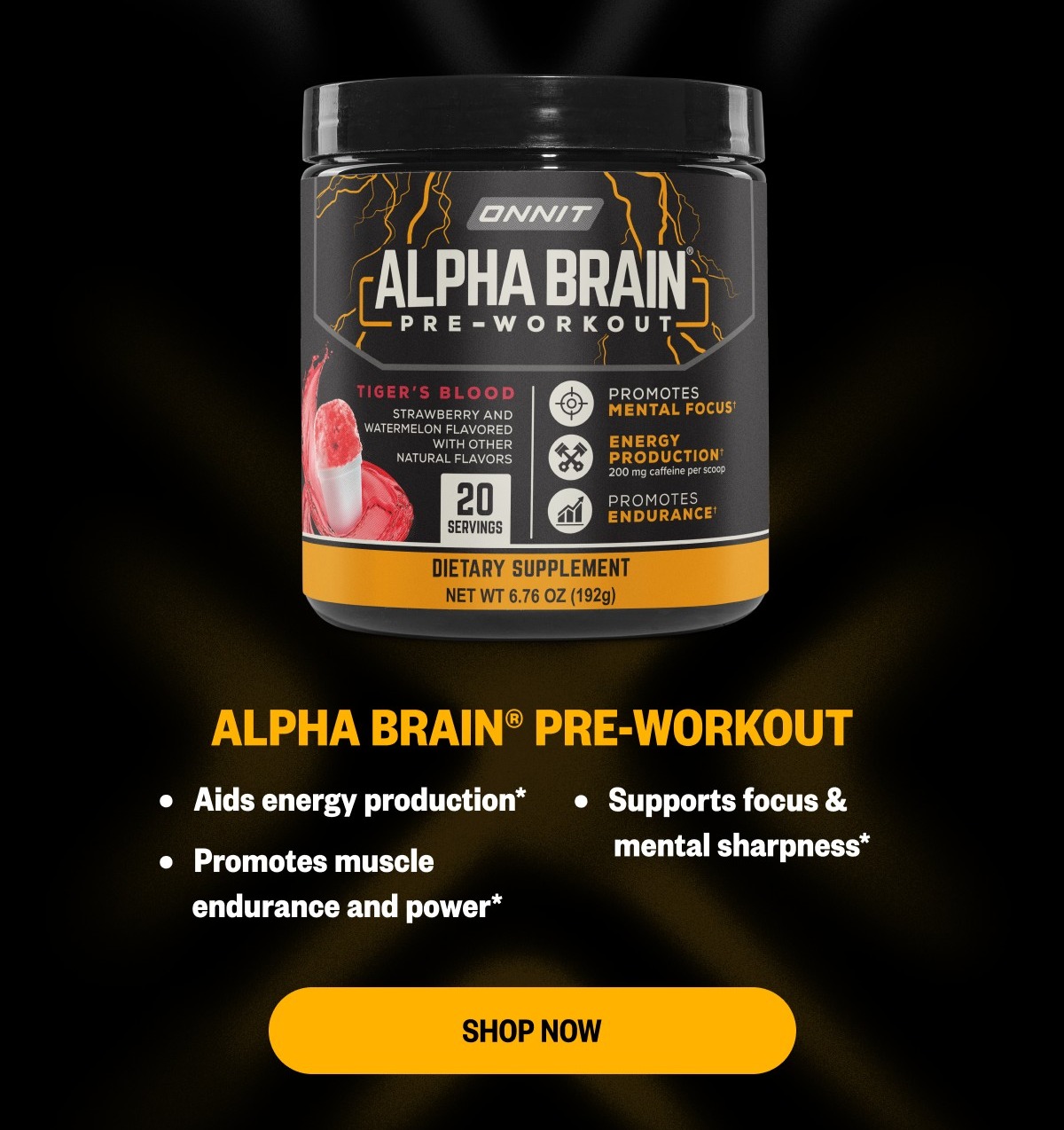 Shop Alpha BRAIN® Pre-Workout