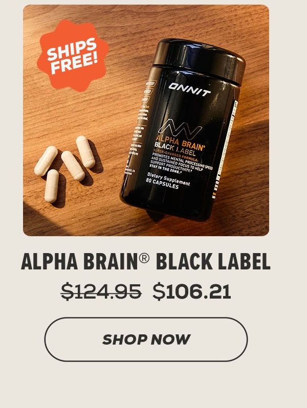 Alpha BRAIN® Black Label