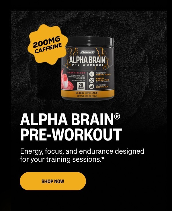 Shop Alpha BRAIN® Pre-Workout