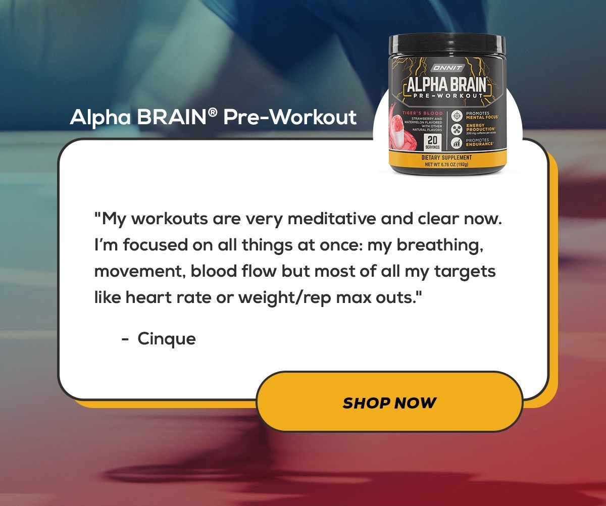 Shop Alpha BRAIN® Pre-Workout