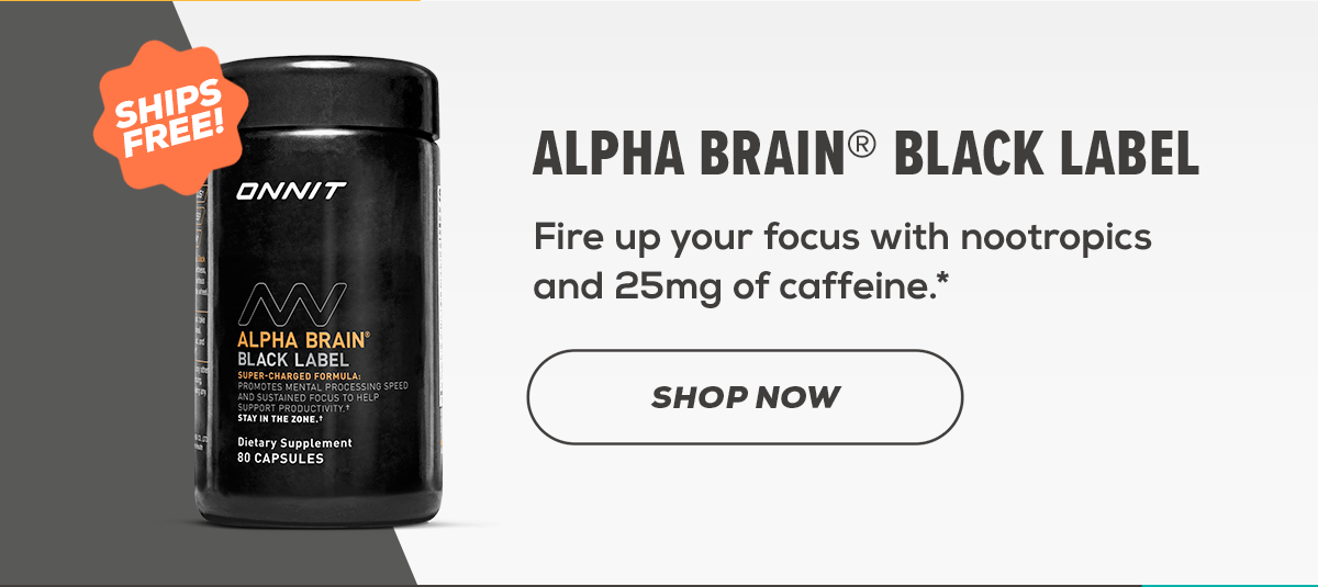Shop Alpha Brain Black Label